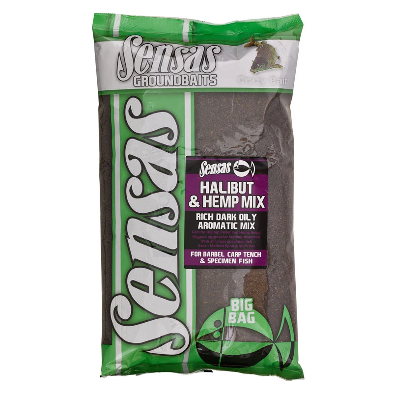 Sensas Big Bag Halibut & Hemp Mix 2kg 1 Sensas Big Bag Halibut & Hemp Mix 2kg