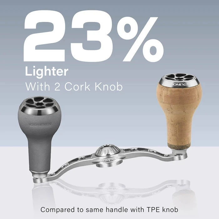 Gomexus Aluminum Double Handle With Cork Knob 2 Gomexus Aluminum Double Handle With Cork Knob – Image 2