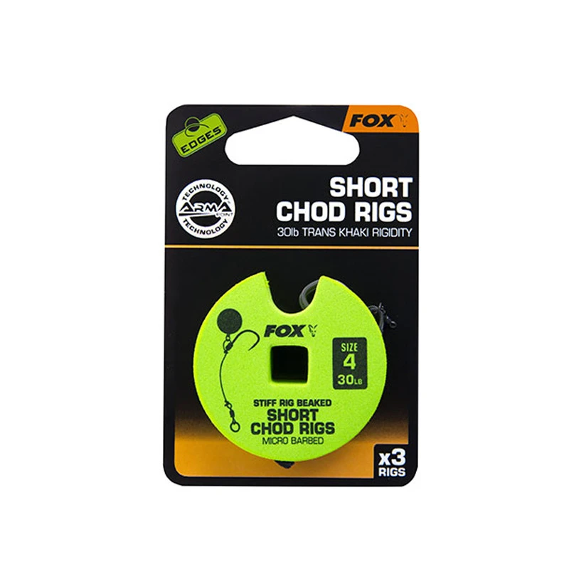 Fox Edge Armapoint Stiff Rig Beaked Chod Rigs 3-pack Short 2 Fox Edge Armapoint Stiff Rig Beaked Chod Rigs 3-pack Short – Image 2