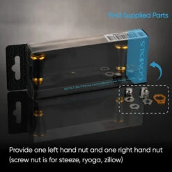 Gomexus 95mm Carbon Swept Handle With 20mm Aluminium Knob -Promos Cannes Boutique DCS95A20BKGDr 6