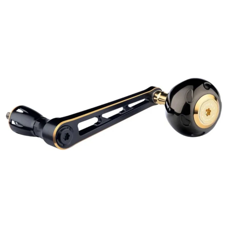 Gomexus 90mm Aluminium Power Handle With 45mm Titanium Knob - Black & Gold 1 Gomexus 90mm Aluminium Power Handle With 45mm Titanium Knob - Black & Gold